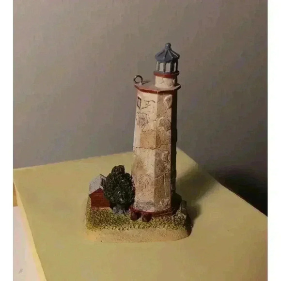 Vintage 2000 Lefton Bald Head Lighthouse Ornament 12871 With Sticker - Picture 4 of 9